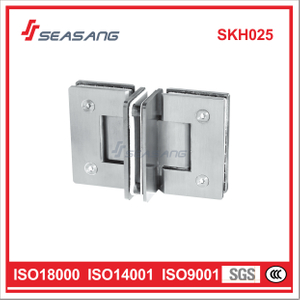Three Pices Glass To Glass 90 Or 180 Degree Stainless Steel Connector Skh025