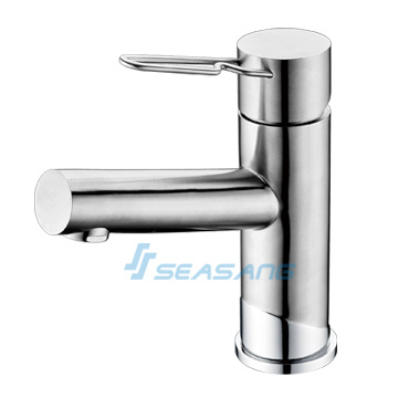 Espejo pulido brillante cuarto de ba&ntilde;o lavabo grifo lavabo mezclador de mano