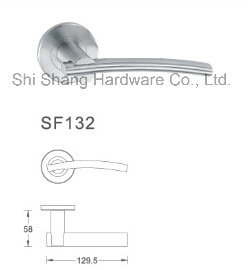 Modern Design Hardware Stainless Steel Lever Door Handle Casting Door Handle