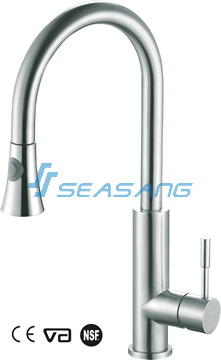 Kitchen Sink Pull Down Faucet Made of Stainless Steel