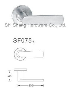 Modern Safety Stainless Steel Door Hollow Lever Interior Knob Lock Round Handle