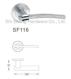 Stainless Steel Round Tube H-Shaped Handle Glass Door Handle Bathroom Handle
