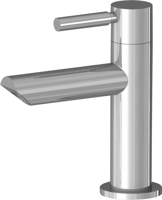 Grifo de lavabo de lavabo de tocador de ba&ntilde;o de acero inoxidable para agua fr&iacute;a