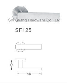 304 Stainless Steel Hardware Door Lever Handles Casting Door Handle